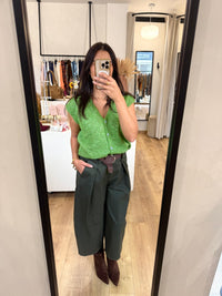 Gilet olive - Alma