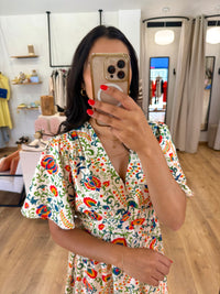 Robe motifs beige - Nino