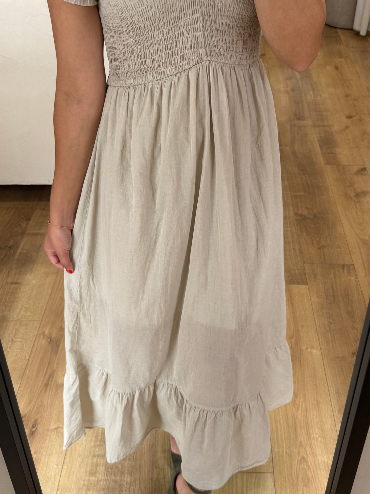 Robe longue beige - elatha