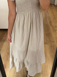 Robe longue beige - elatha