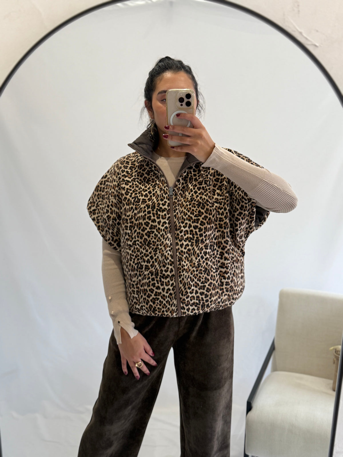 Veste réversible - Léopard