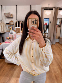 Blouse rayure jaune - Lisa