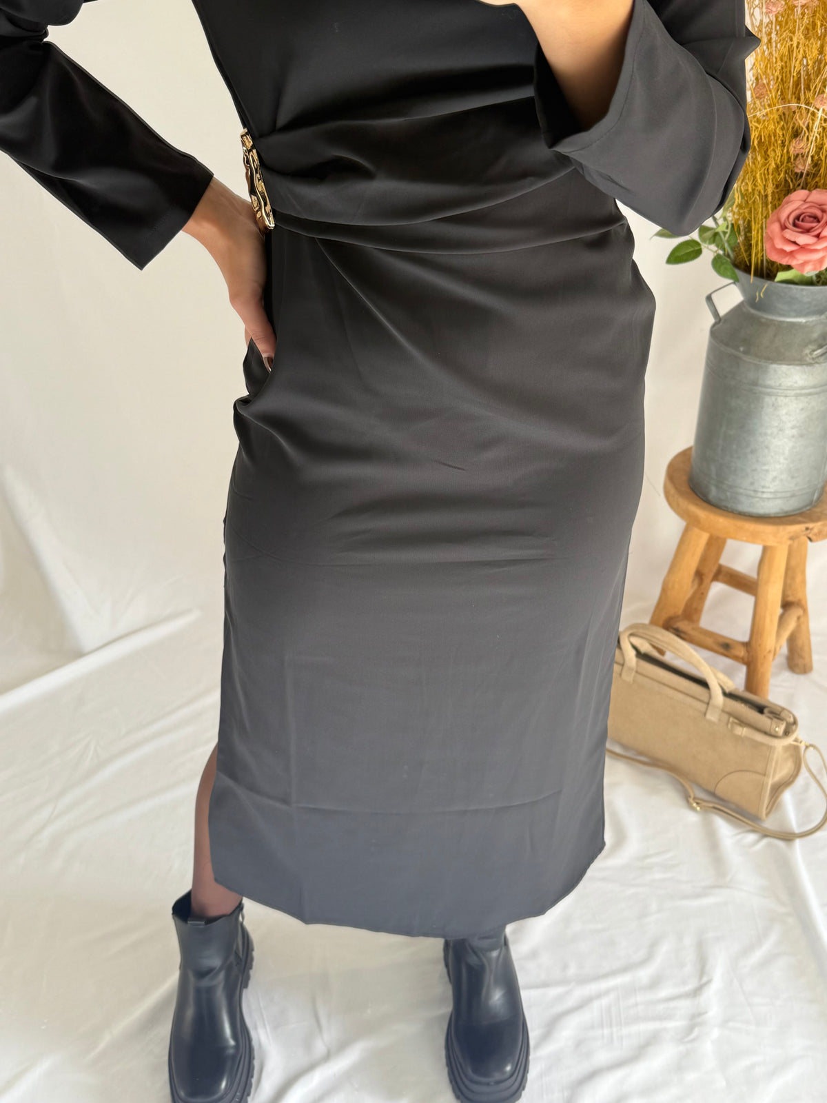 Robe long noir - Romy