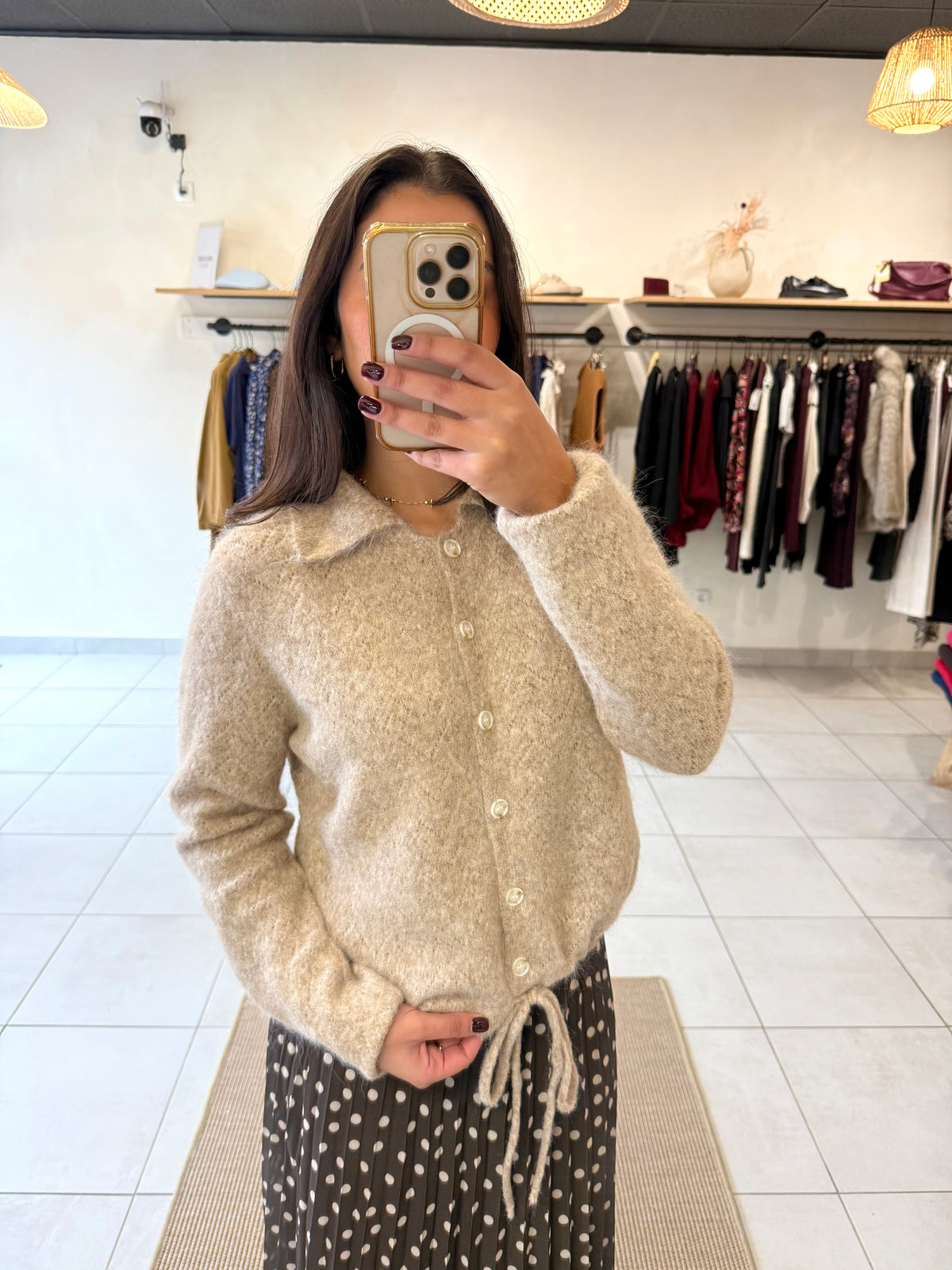 Gilet taupe - Manon