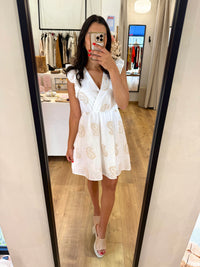 Robe motifs beige - Ava