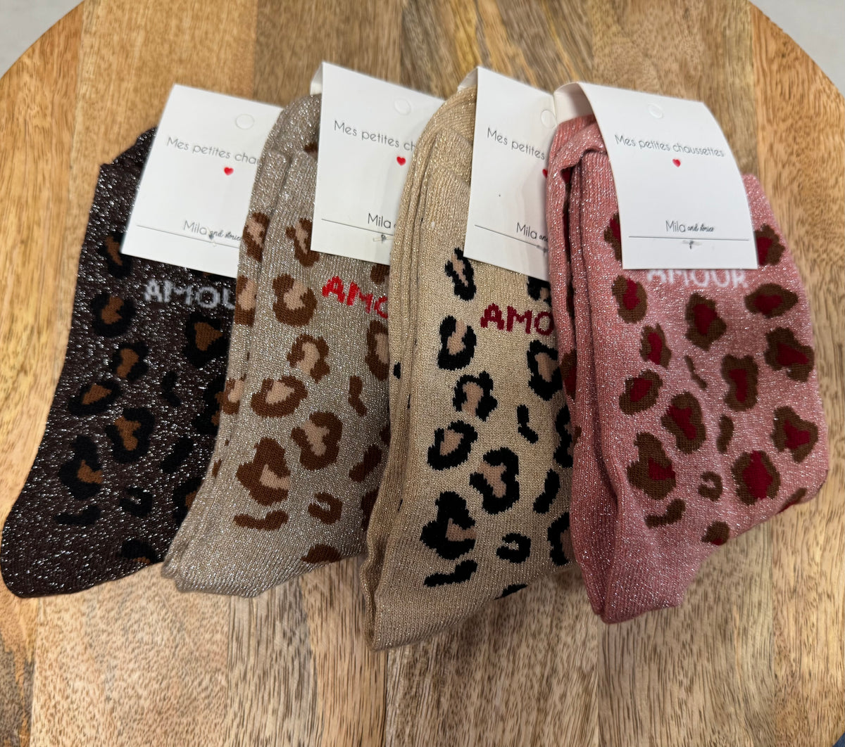 Chaussette - amour léopard