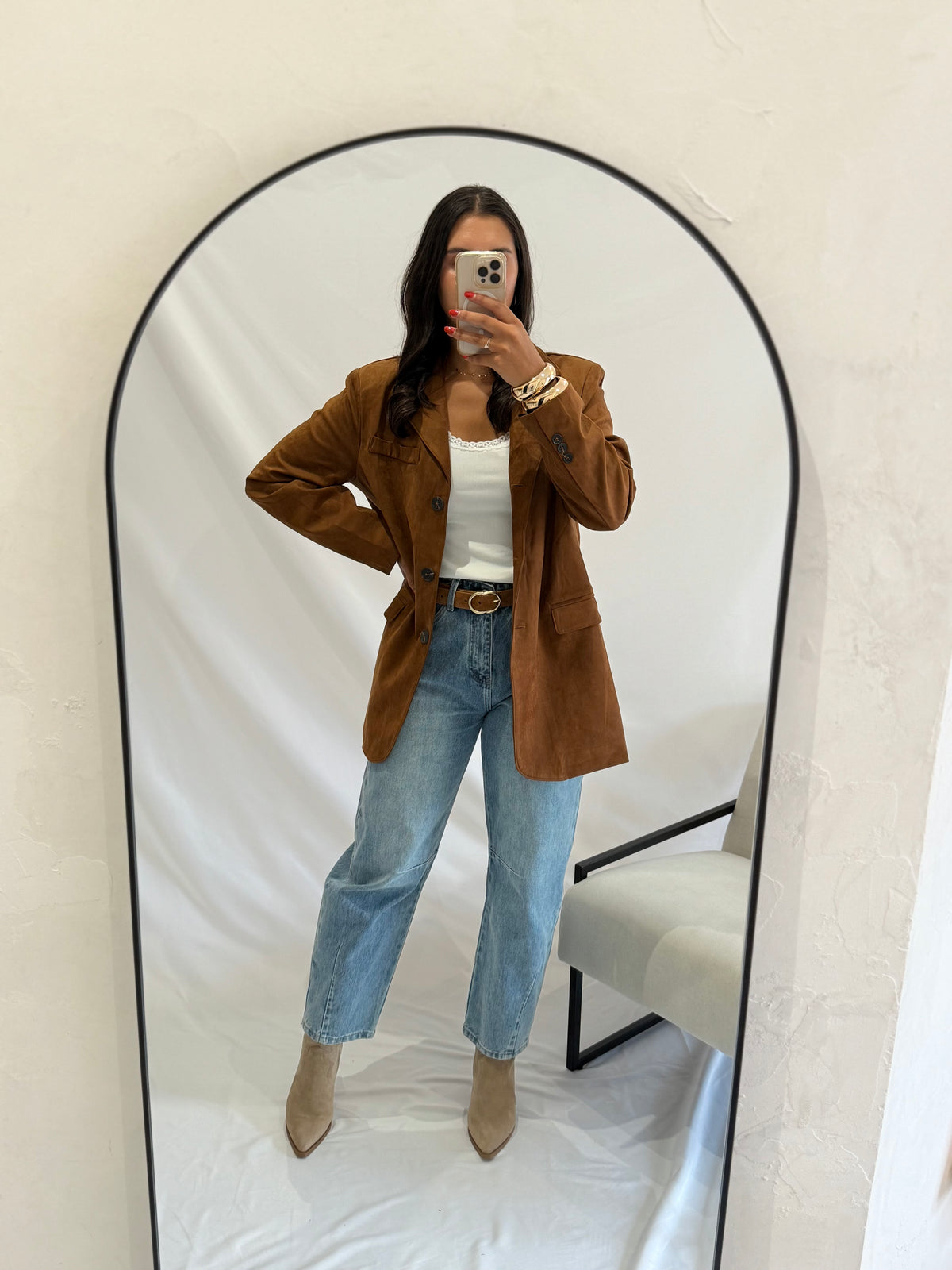 Blazer suédine - Brown