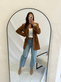 Blazer suédine - Brown
