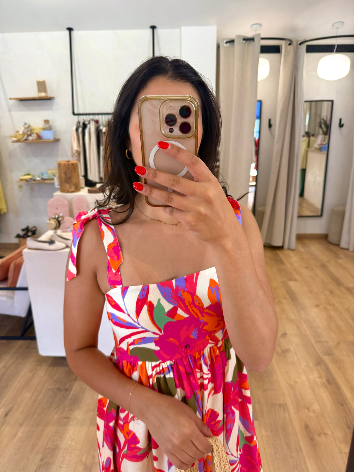 Robe motifs fushia - Julia