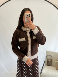 Gilet chocolat - Ingrid