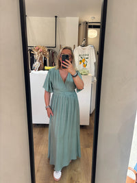 Robe longue vert d’eau - Émile