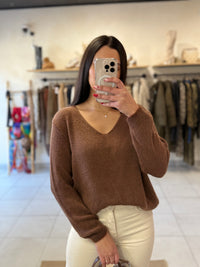 Pull marron - Nina