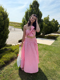 Ensemble rayure fushia - Léonce