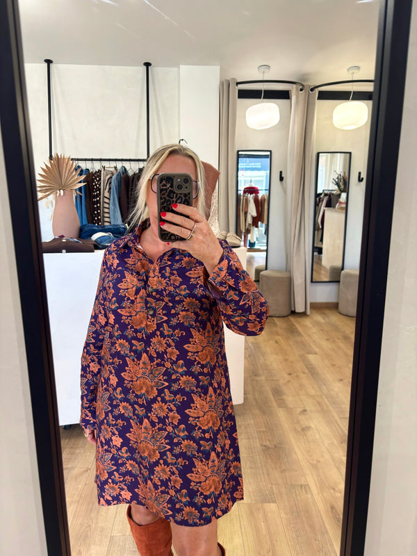 Robe bleu motifs GT - Livio