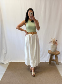 Jupe broderie blanc - Minus