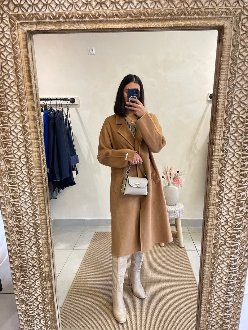 Manteau Laine Camel - ELOISA