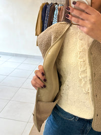 Gilet sans manches taupe - Alice
