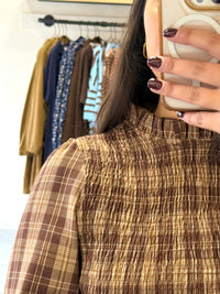 Blouse rayure marron - Camila