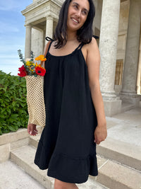 Robe gaze noir - Vic