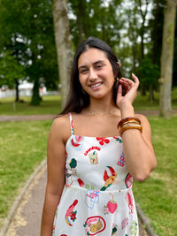 Robe longue motifs - Emile