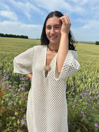 Robe crochet écru - Soleil