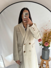 Manteau long écru- Polio