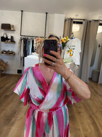Robe rouge motifs - Adalia