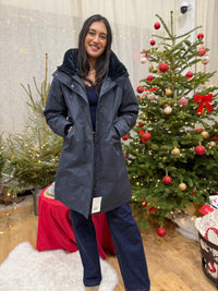 Parka fourre marine - Clem