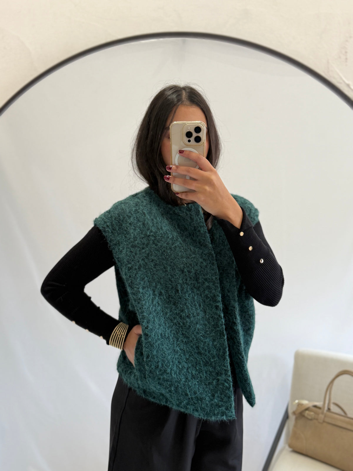 Gilet vert canard - Asther