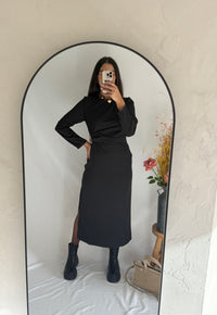 Robe long noir - Romy