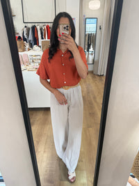 Pantalon beige gaze - Nadia
