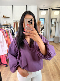 Blouse violet - Lea