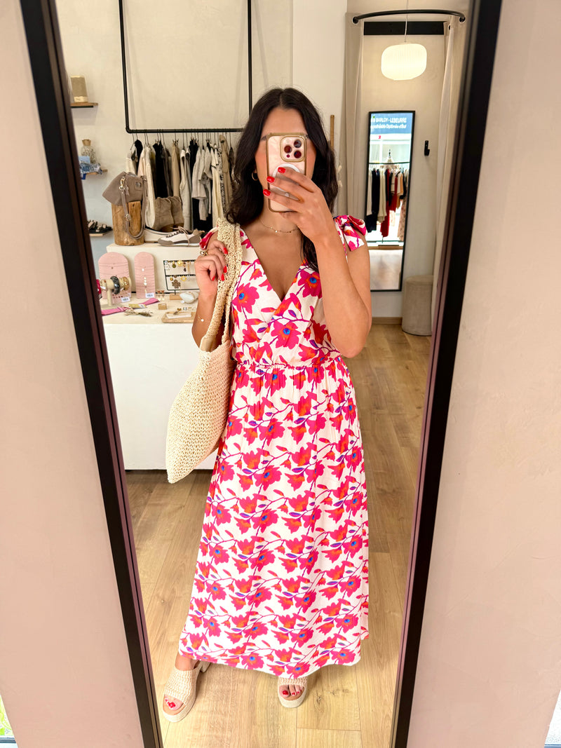 Robe longue fushia - Lola