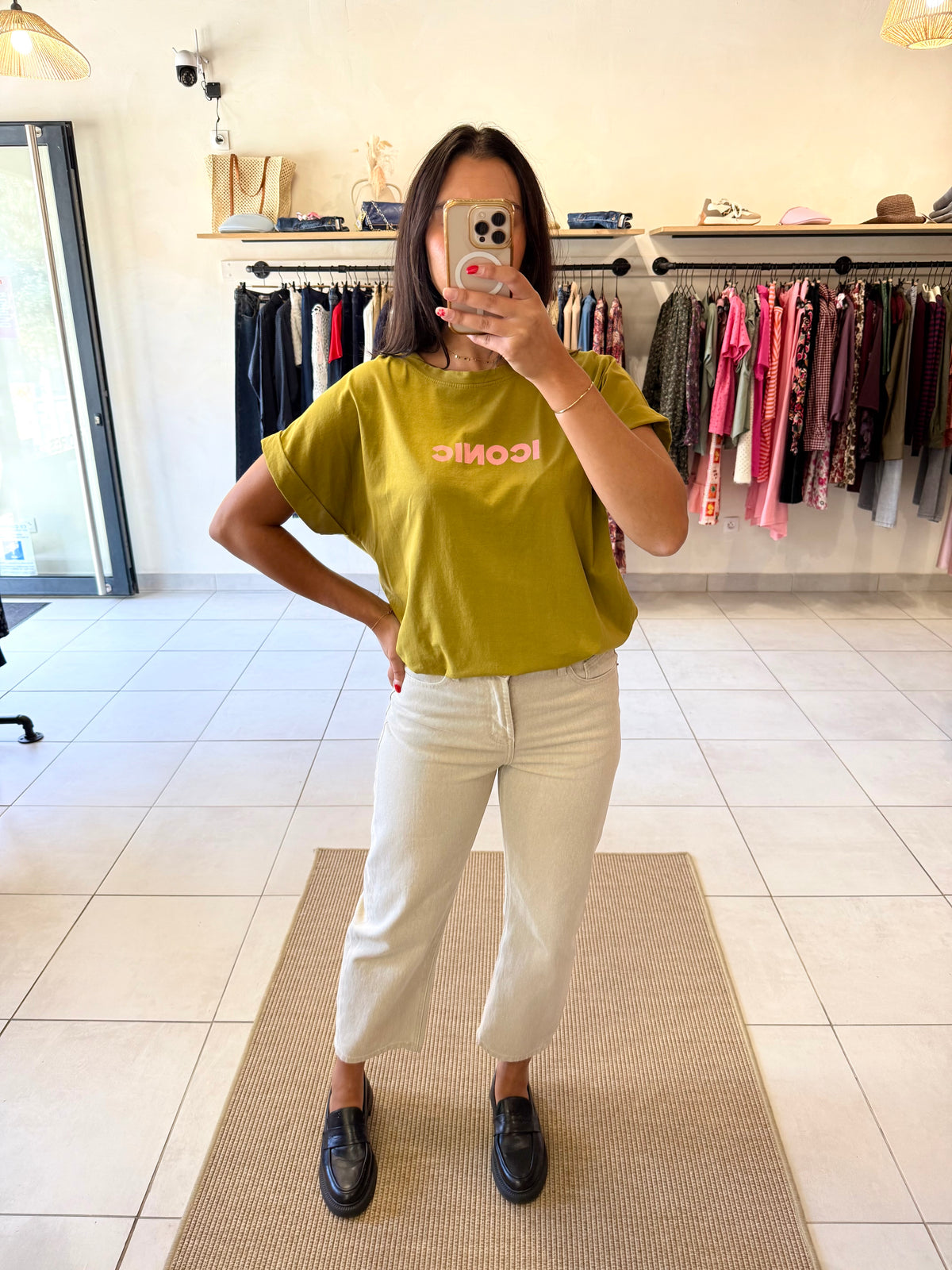 Tee shirt olive - iconic
