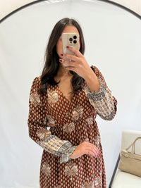 Robe longue café - Léa