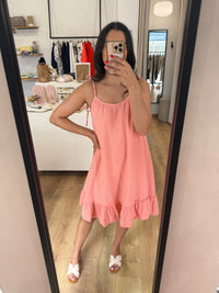 Robe courte saumon - mina