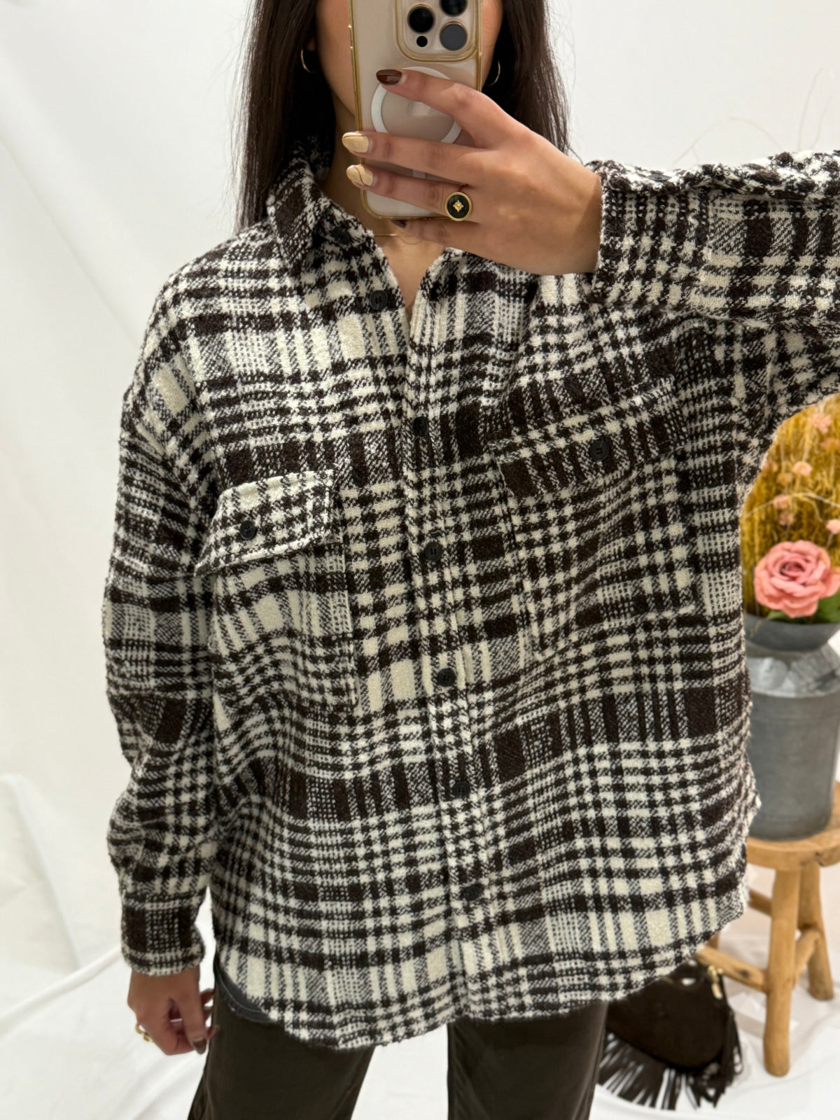 Surchemise marron - Clea