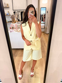 Ensemble Blazer Short Jaune - Margot