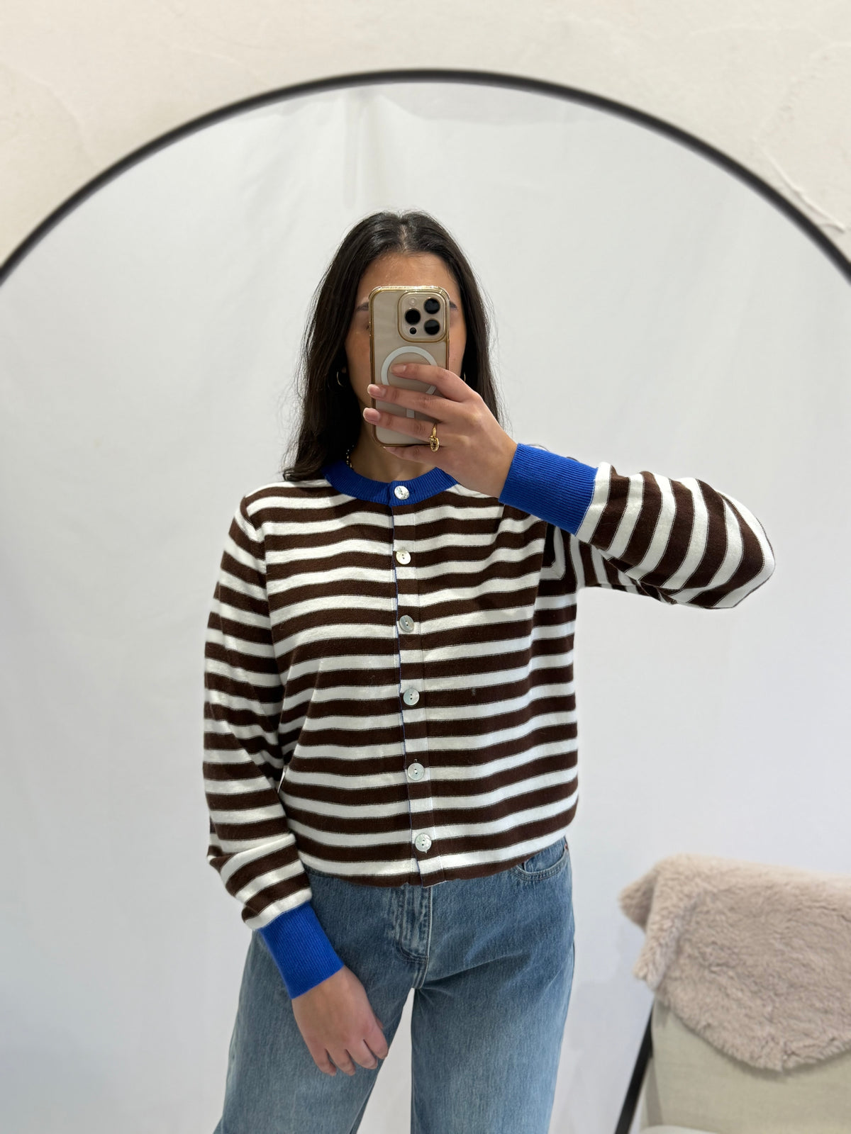 Haut rayure choco - Vic