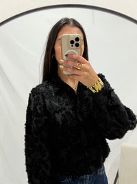 Blouse plumetis noir - Lily