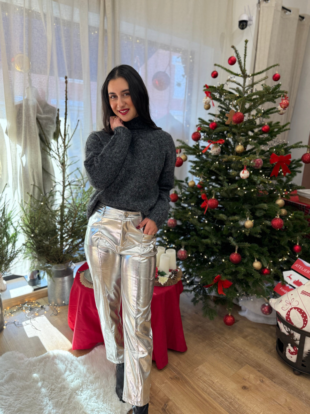 Pull gris foncée  -  Oscar