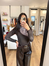 Sous pull choco- cachemire