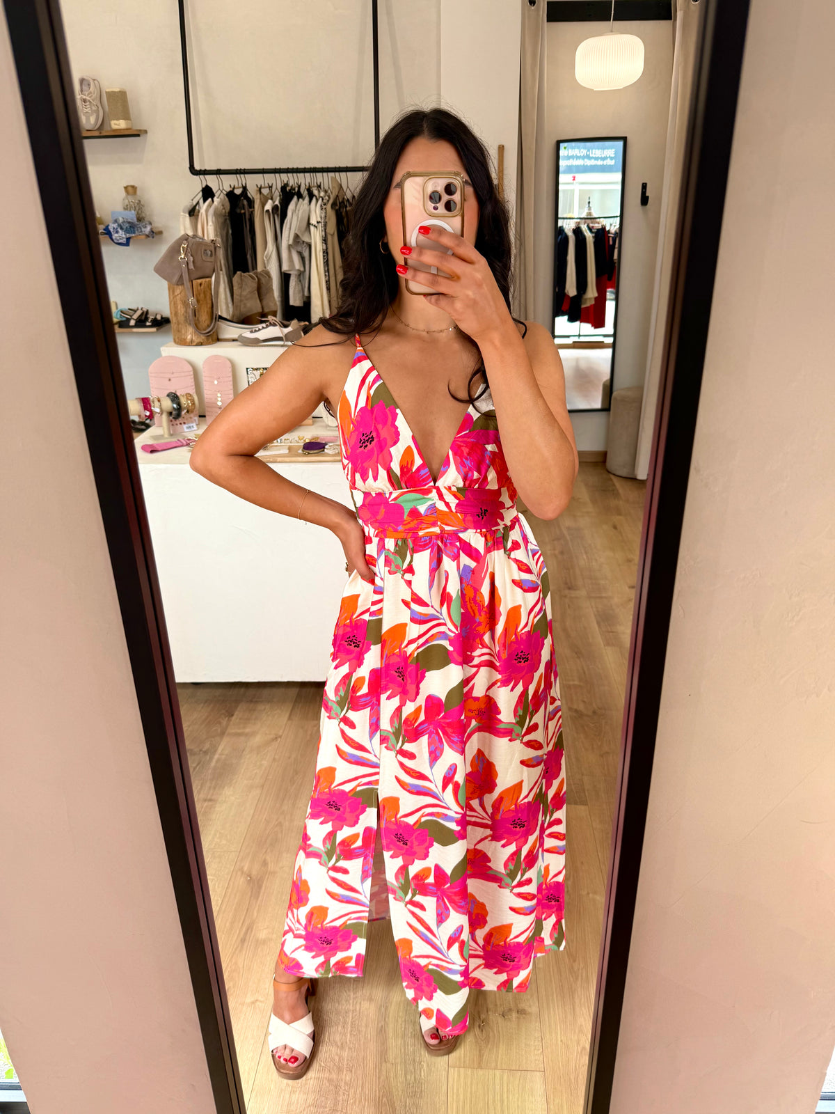 Robe motifs fushia - Julia