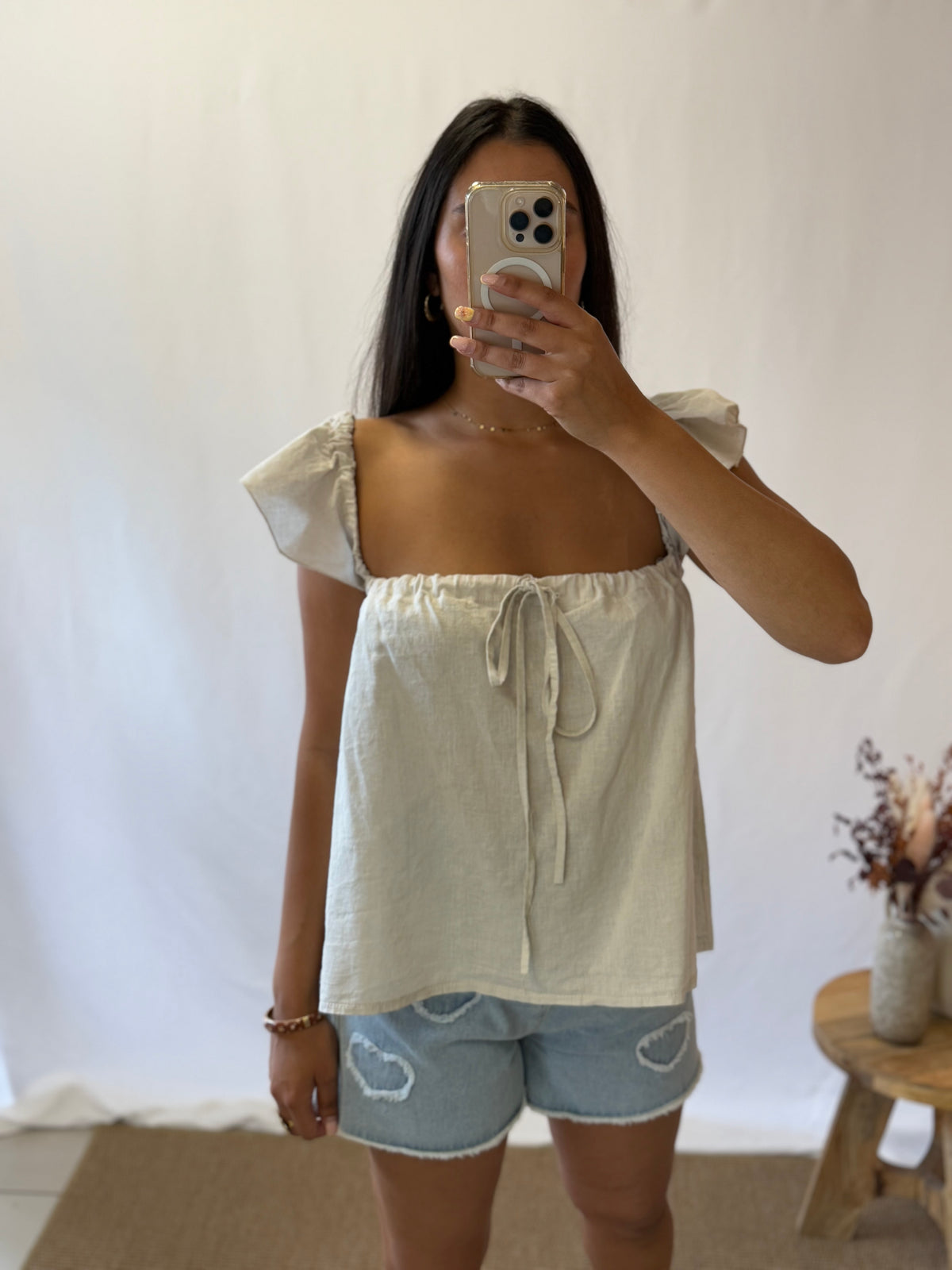Top lin beige - Alison