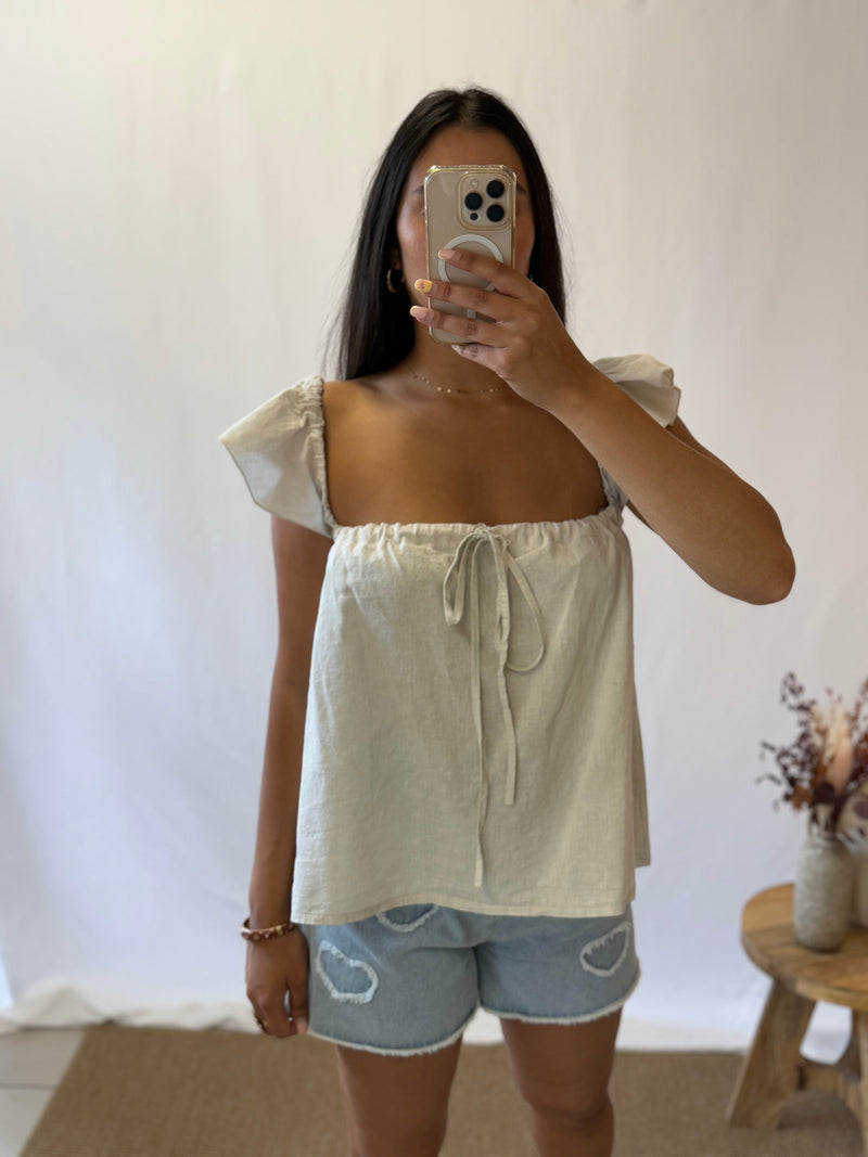 Top lin beige - Alison