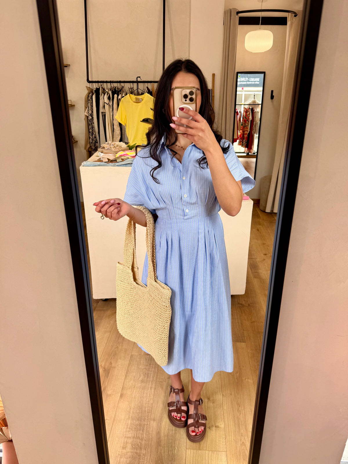 Robe longue bleu - Ambre