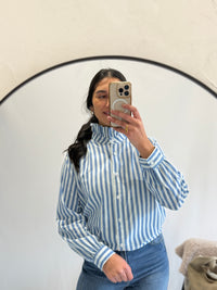 Chemise rayure bleu - Aby
