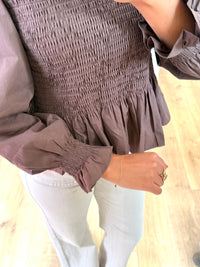 Blouse marron - Celia