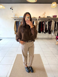Pantalon velours taupe - Chloé