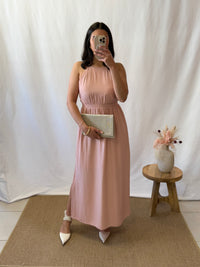 Robe longue rose - Inès